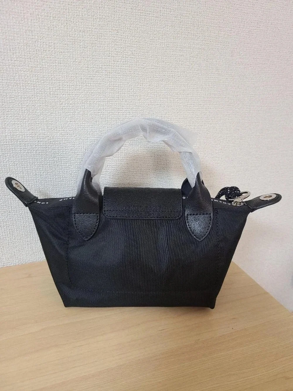 NWT Longchamp Le Pliage Energy Black Handbag Mini Pouch 2Way Crossbody Tote XS - Picture 2 of 7
